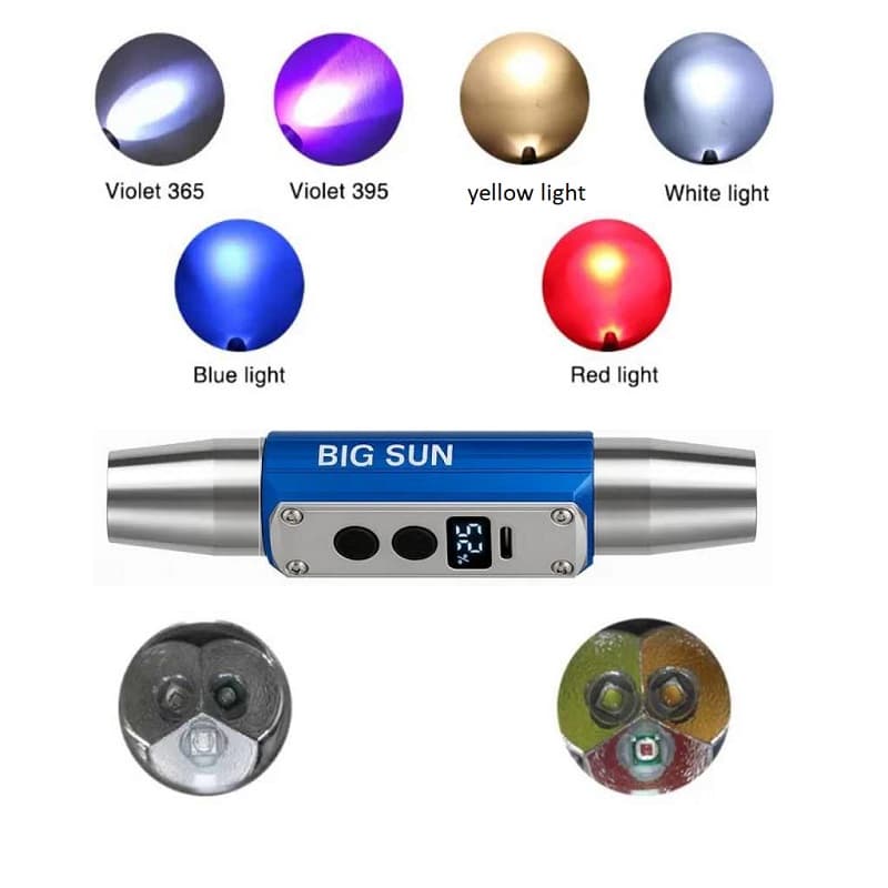 چراغ قوه یووی (UV) شش لامپ BIG SUN — تصویر ۲
