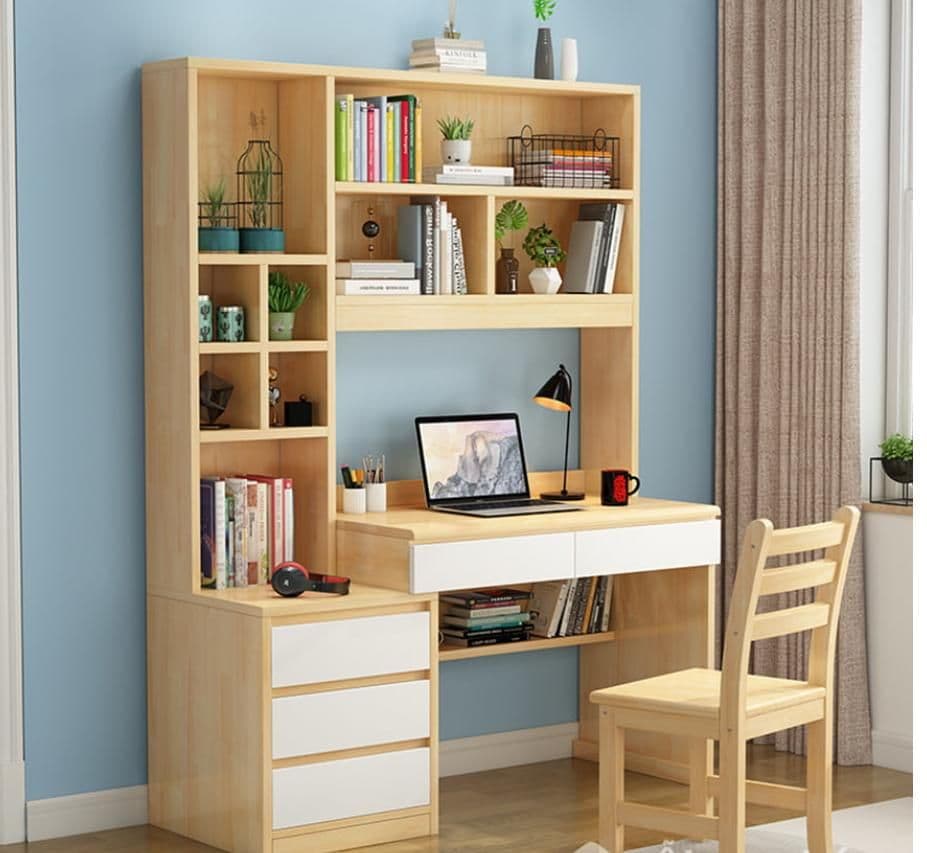 ست کتابخانه و میز تحریر یاسمین