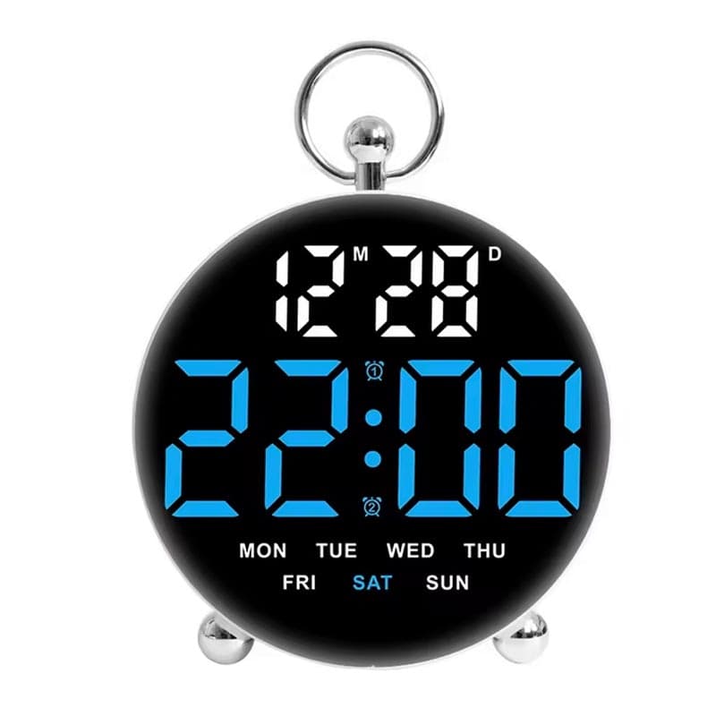 ساعت دیجیتال LED مدل GH8029 با آلارم دوگانه و نمایش تاریخ — تصویر ۲