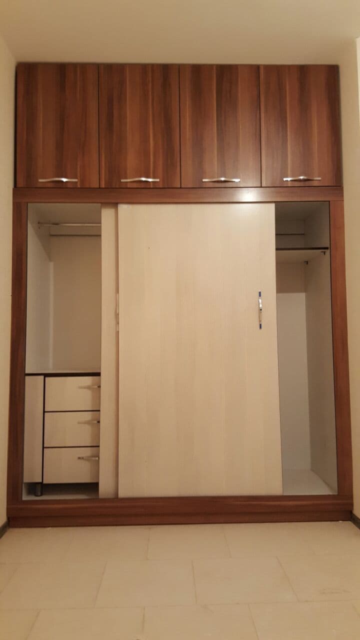 کمد دیواری ام دی اف پردیس فاز 11 با بدنه کامل و فایل کشو آریو کابین