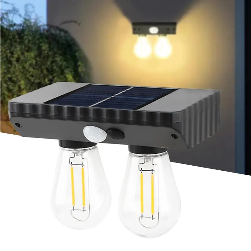 چراغ دیوارکوب خورشیدی دو لامپ مدل YT-819(2W) — تصویر ۷