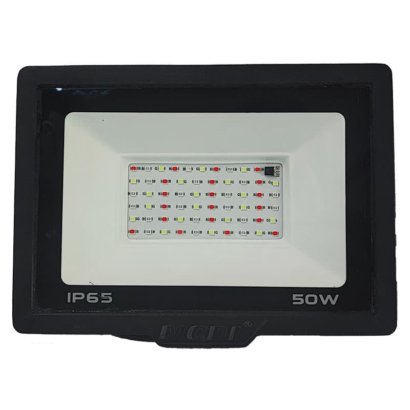 پروژکتور 50 وات RGB رقص نور هفت رنگ ریموت دار با گارانتی — تصویر ۳