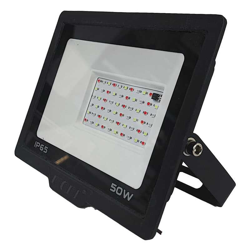 پروژکتور 50 وات RGB رقص نور هفت رنگ ریموت دار با گارانتی — تصویر ۶