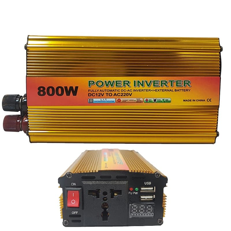 اینورتر مبدل برق خودرو 800 وات نمایشگردار Power Inverter — تصویر ۲