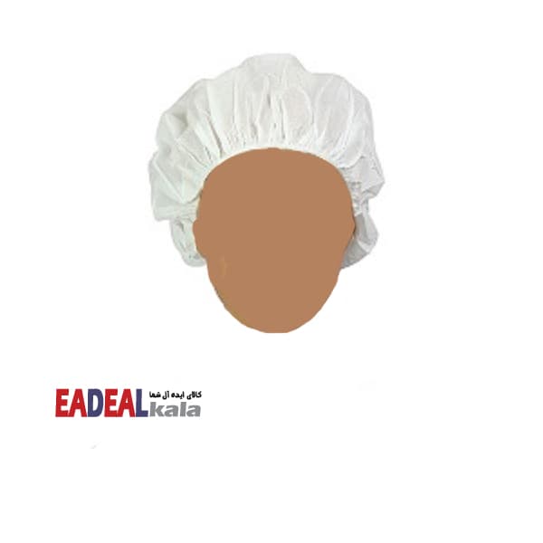کلاه یکبار مصرف کش‌ دار سفید (50عددی)