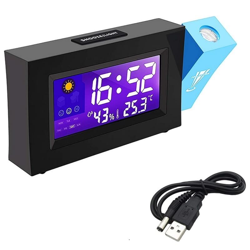 ساعت دیجیتال پروژکتوری رومیزی مدل 8290 — تصویر ۶