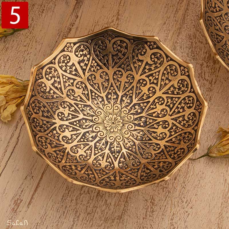 ست پذیرایی برنجی انتیک کد 316 — تصویر ۶