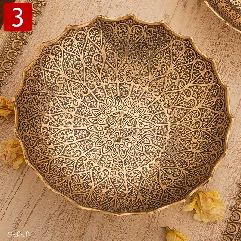 ست پذیرایی برنجی انتیک کد 316 — تصویر ۸