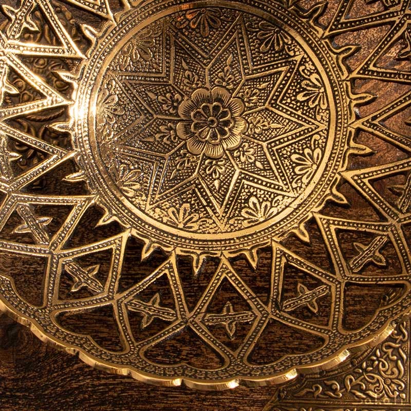 ست پذیرایی برنجی آنتیک کد 356 — تصویر ۳