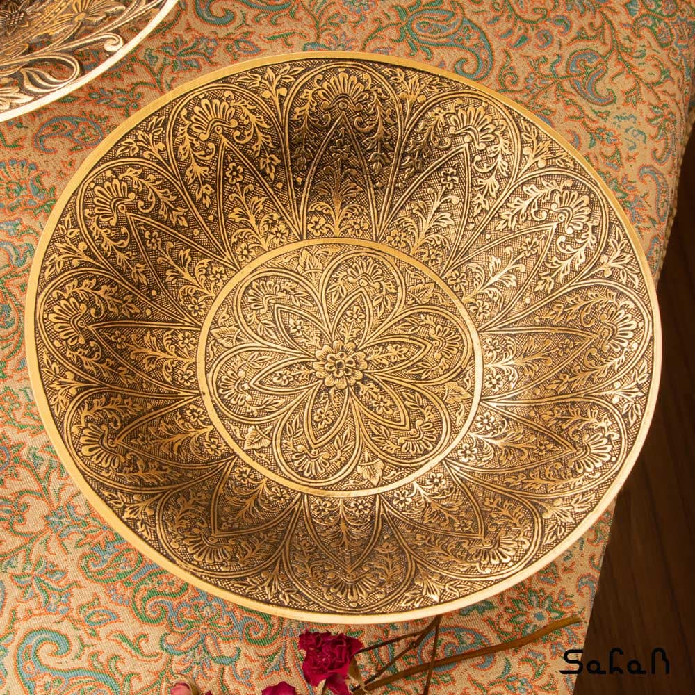 ست پذیرایی برنجی آنتیک کد 495 — تصویر ۶