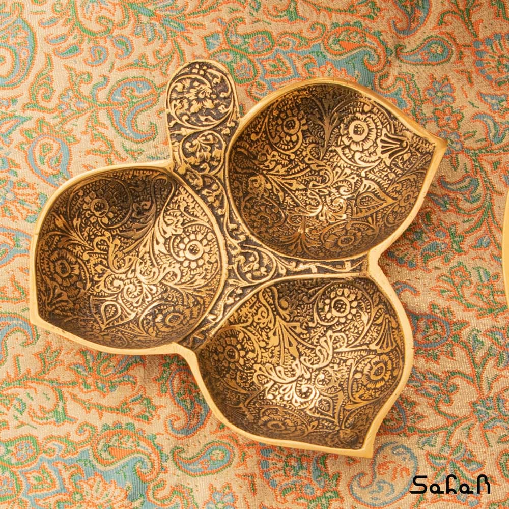 ست پذیرایی برنجی آنتیک کد 495 — تصویر ۷