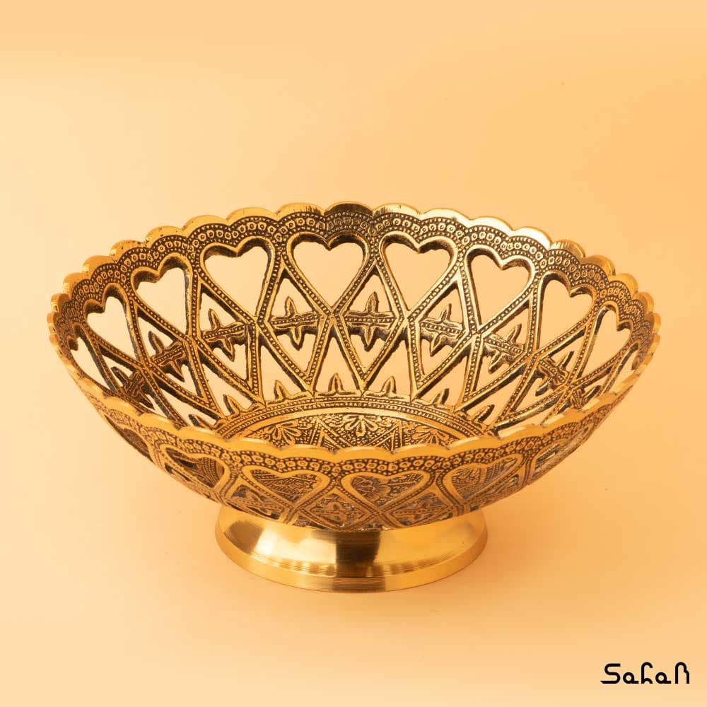 ظرف میوه خوری برنجی