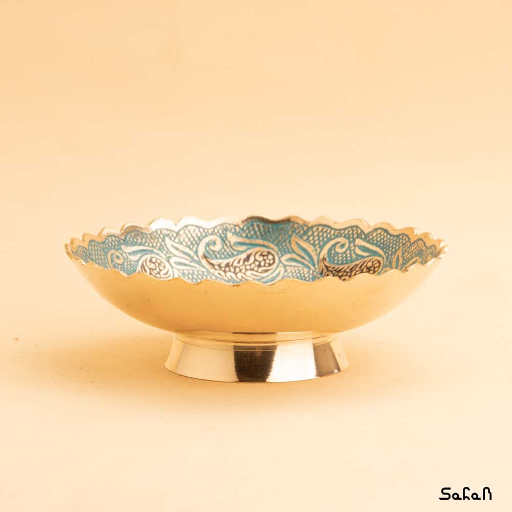 کاسه برنجی آنتیک مدل یاسمن — تصویر ۵