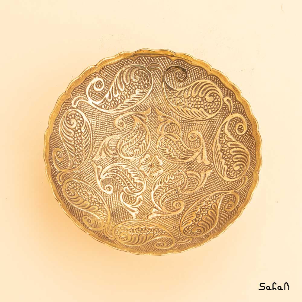 کاسه برنجی آنتیک مدل یاسمن — تصویر ۷