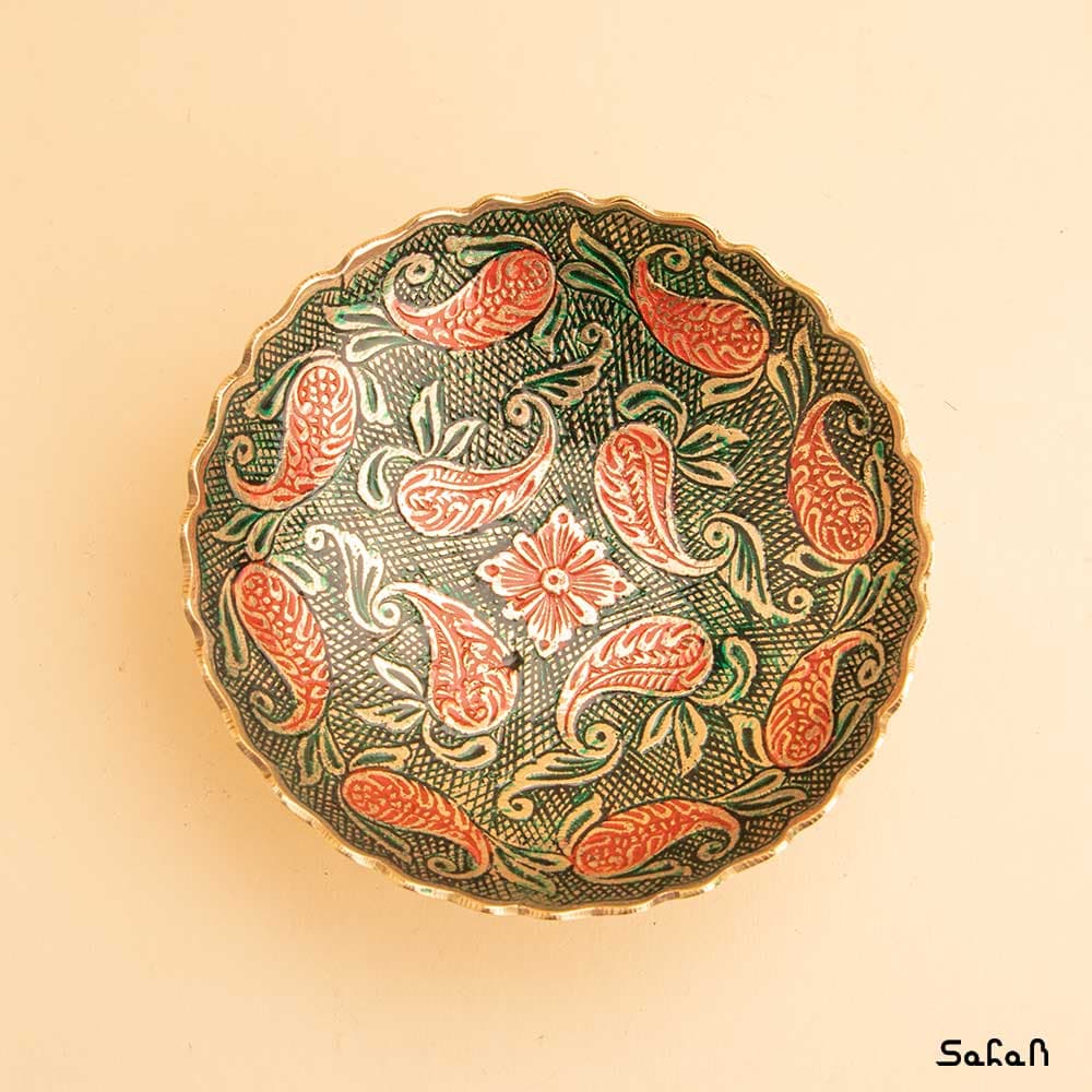 کاسه برنجی آنتیک مدل یاسمن — تصویر ۹