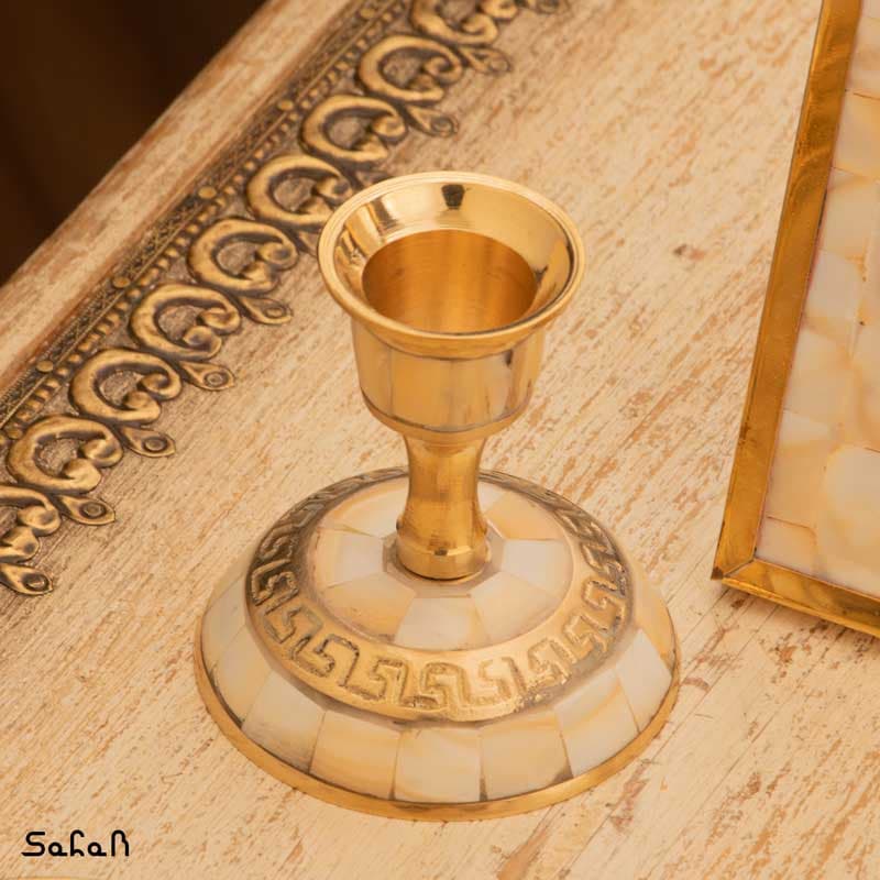 ست هفت سین برنجی و صدفی کد 1264 — تصویر ۴