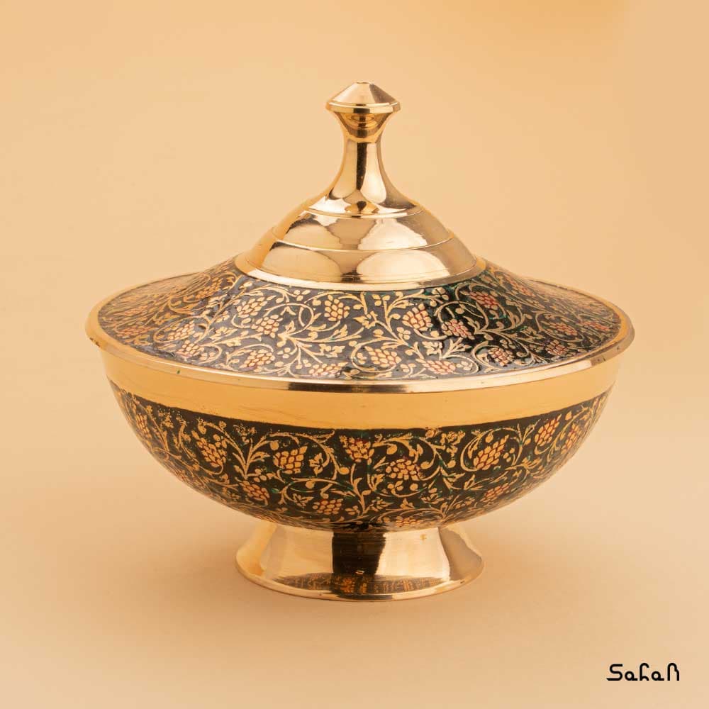 شکلات خوری برنجی مدل انگوری — تصویر ۵