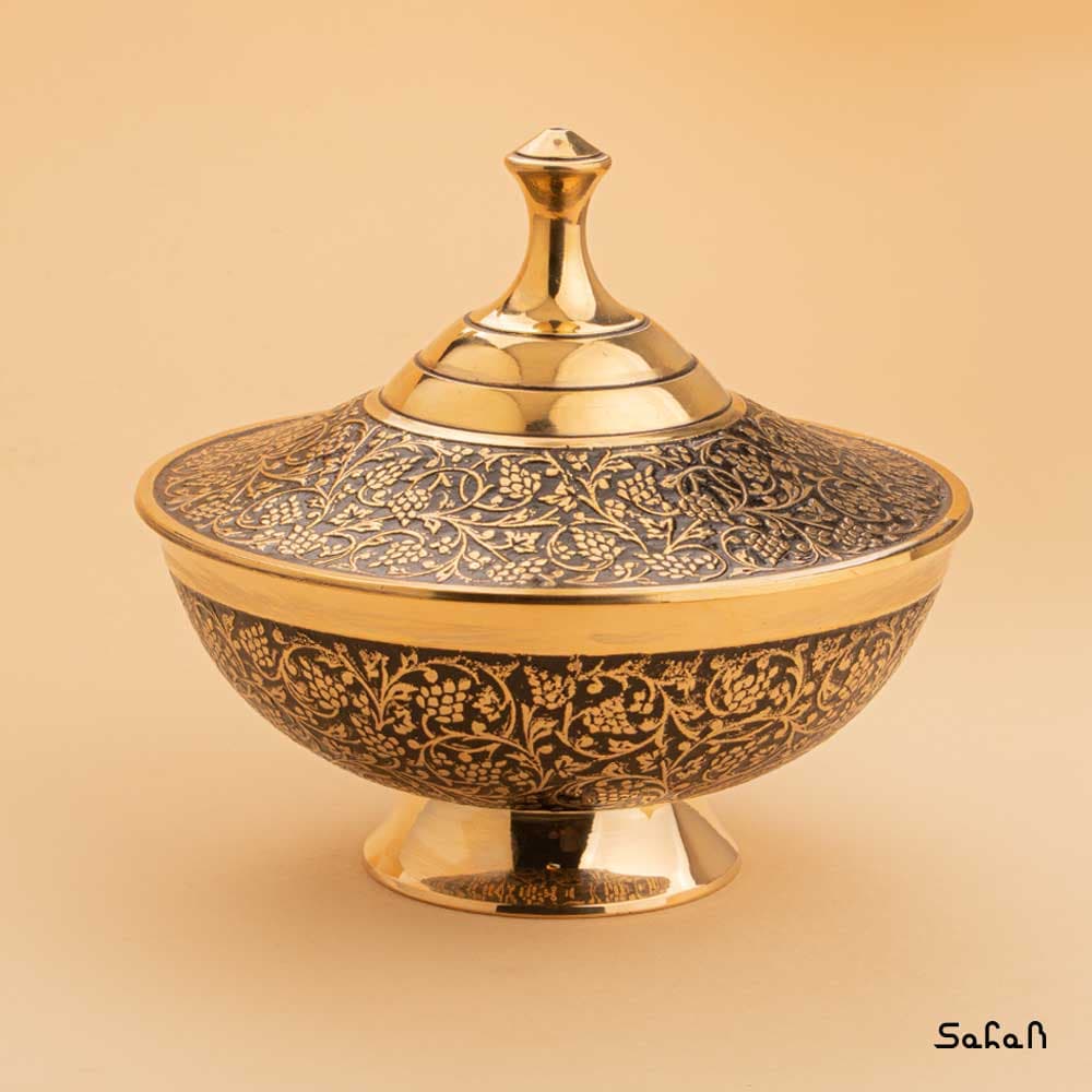 شکلات خوری برنجی مدل انگوری