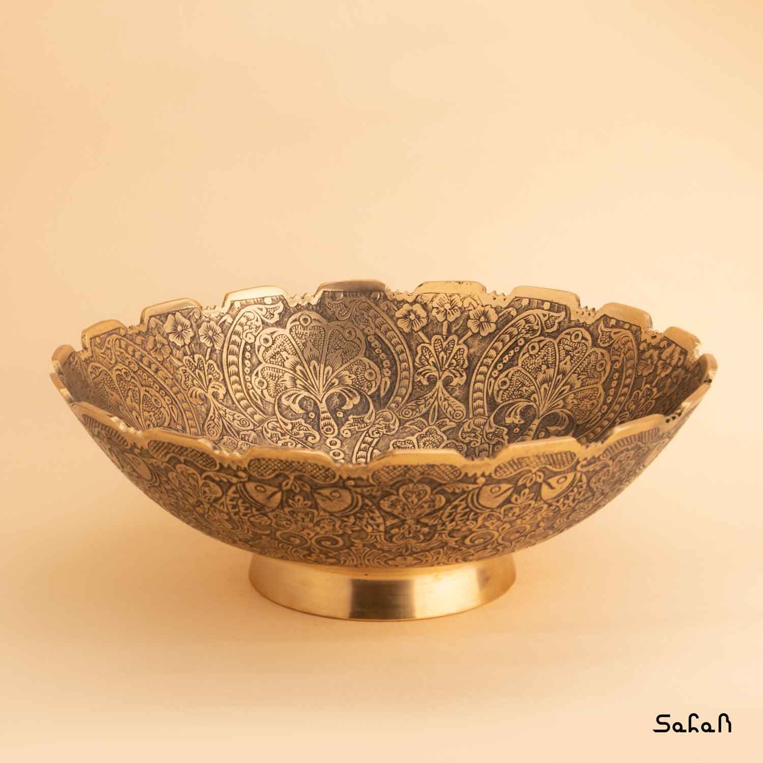 میوه خوری دورو برنجی مدل سروناز — تصویر ۲