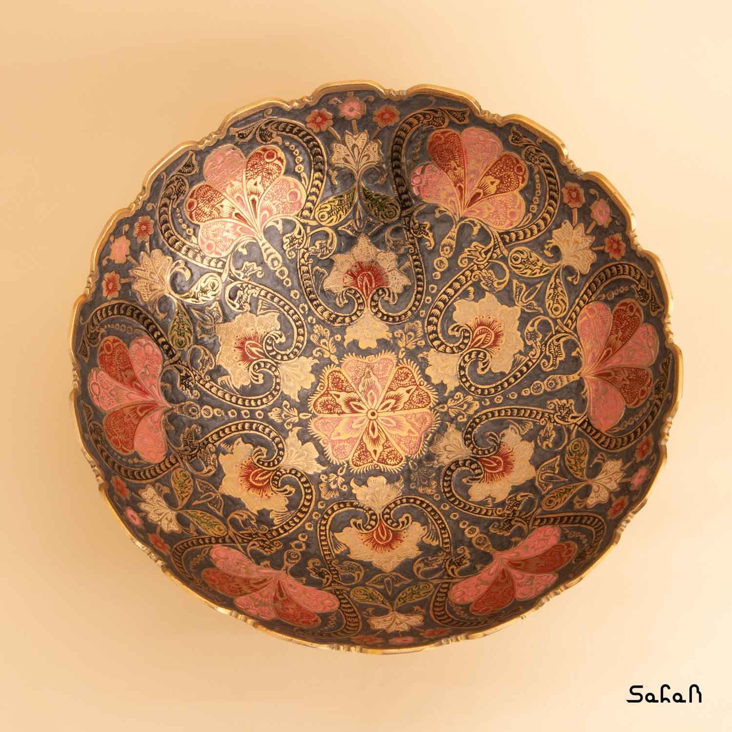 میوه خوری دورو برنجی مدل سروناز — تصویر ۶