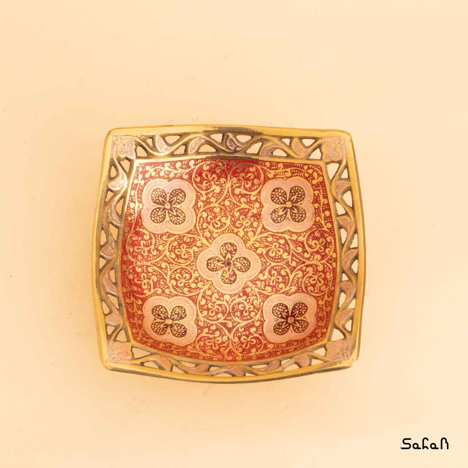 کاسه برنجی میناکاری مدل پوما — تصویر ۷