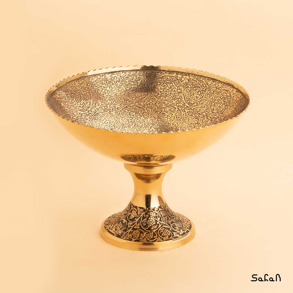 آجیل خوری یا میوه خوری پایه بلند گل ریز