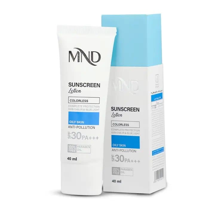 لوسیون ضد آفتاب با فاکتور حفاظتی 30 (SPF 30) ام ان دی مناسب پوست چرب