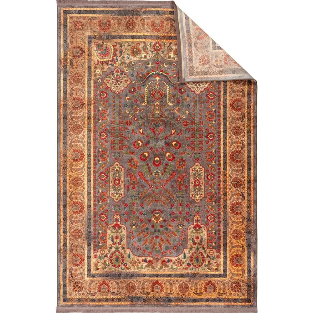 فرش محتشم طرح هلنا کد25NH0070 طوسی — تصویر ۳