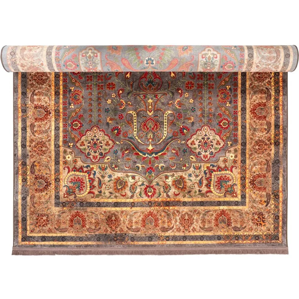 فرش محتشم طرح هلنا کد25NH0070 طوسی — تصویر ۱۲