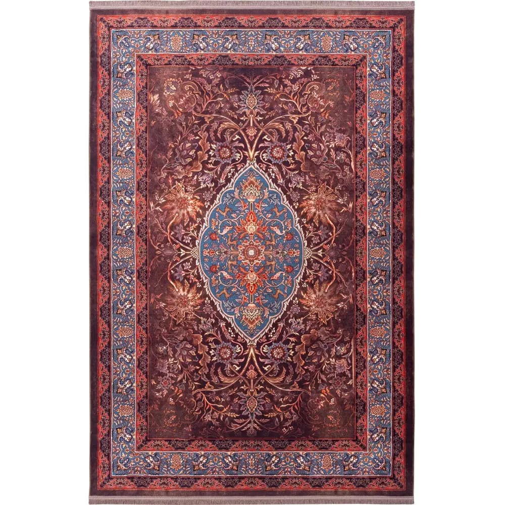 فرش محتشم طرح هلنا کد25NH0050 عنابی