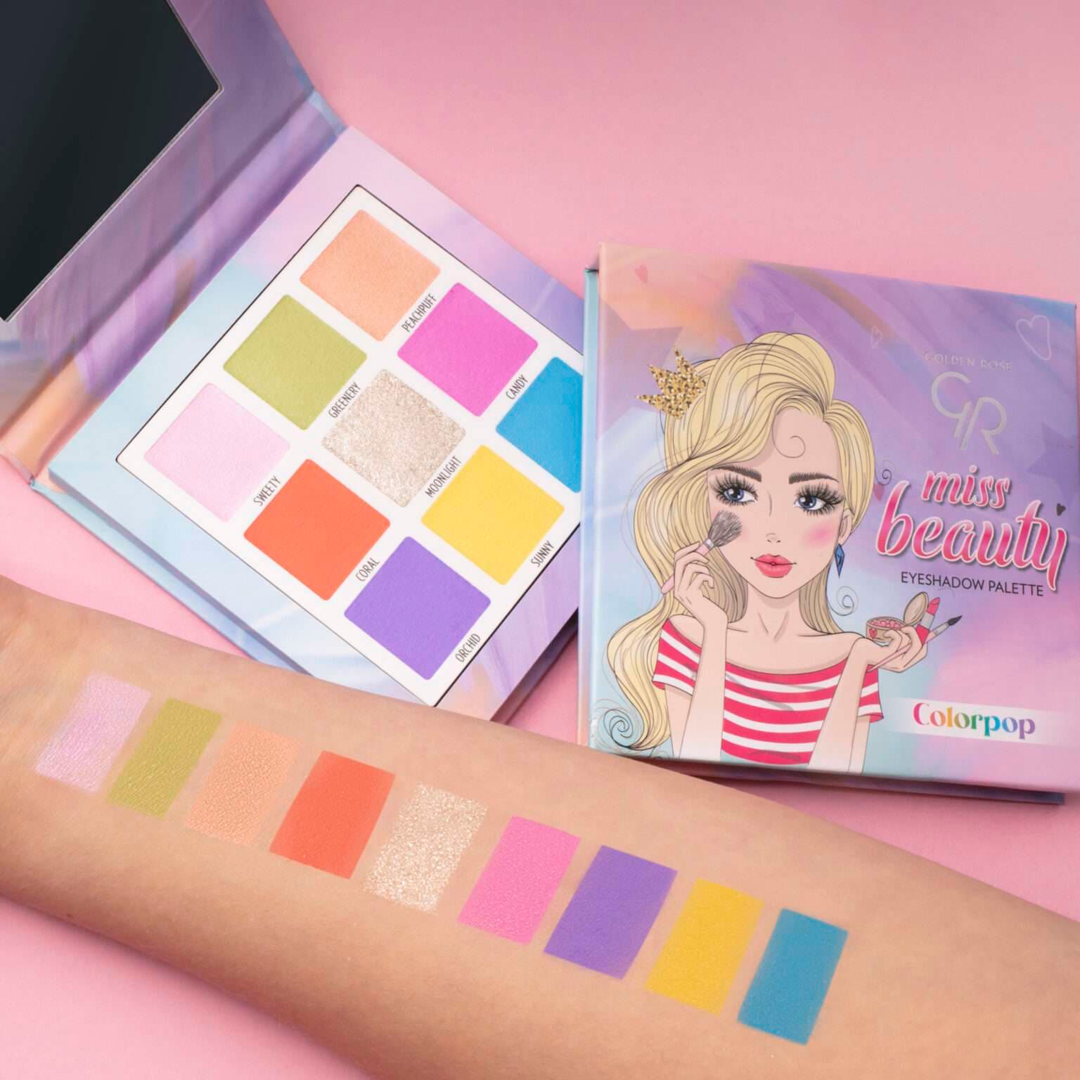 پالت سایه چشم میس بیوتی گلدن رز مدل Colorpop — تصویر ۵