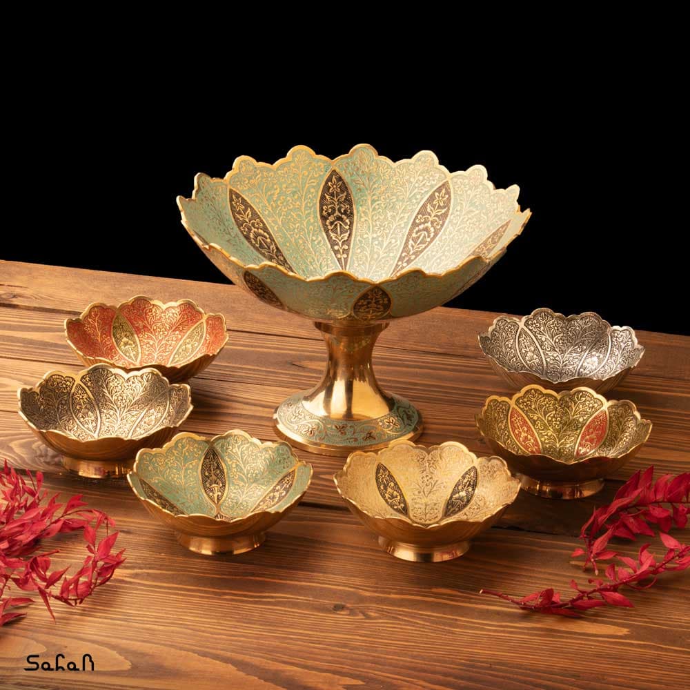 ست آجیل خوری میناکاری کد 506
