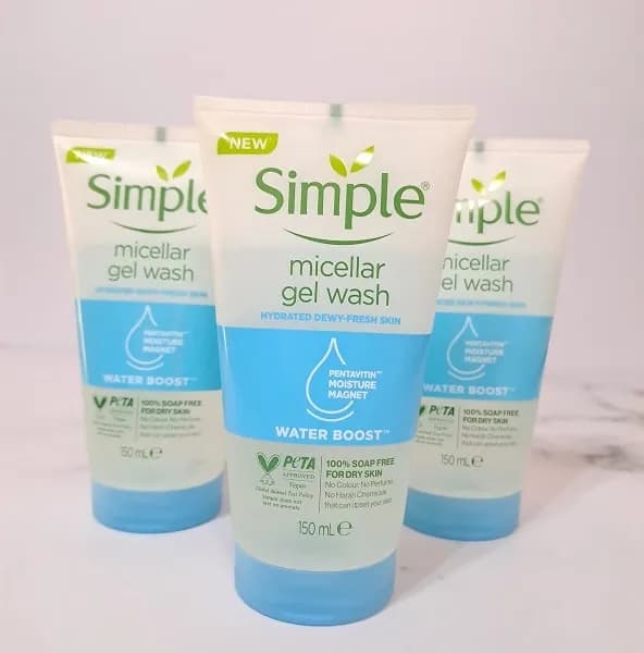 ژل میسلار شوینده صورت سیمپل Simple Micellar Gel Wash 150Ml — تصویر ۳