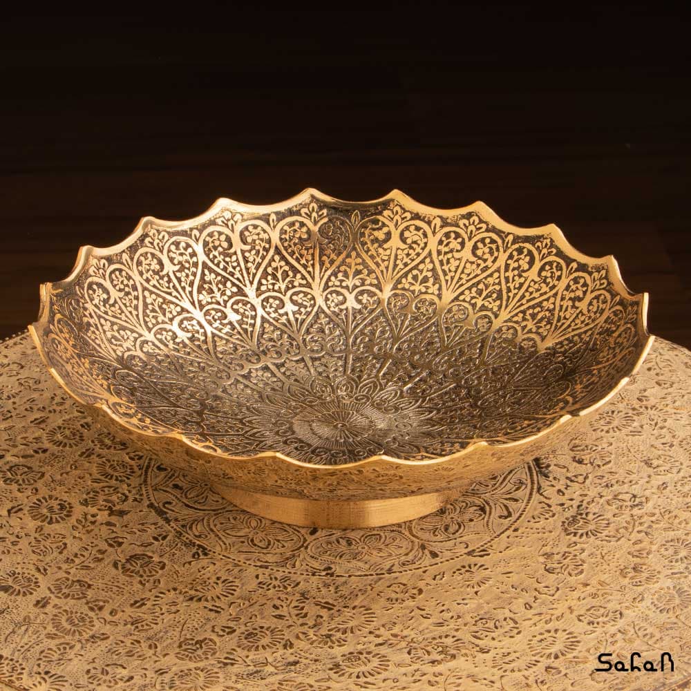 میوه خوری برنجی طرح قلب — تصویر ۲