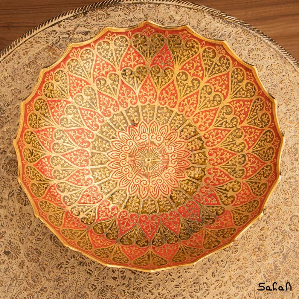 میوه خوری برنجی طرح قلب — تصویر ۵