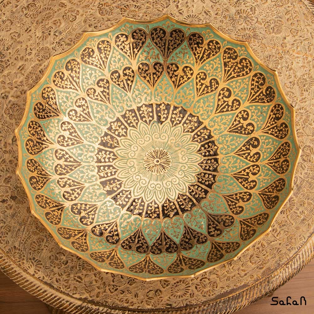 میوه خوری برنجی طرح قلب — تصویر ۷