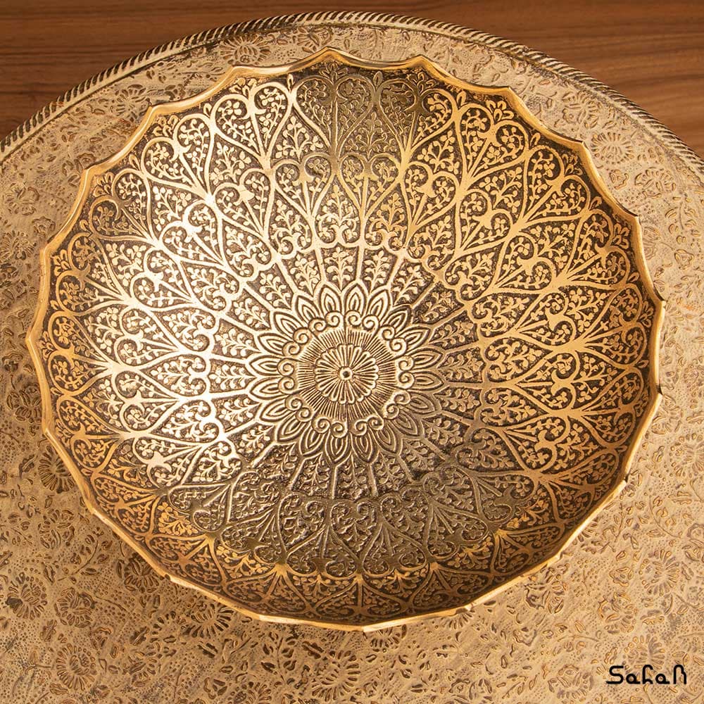 میوه خوری برنجی طرح قلب — تصویر ۱۱