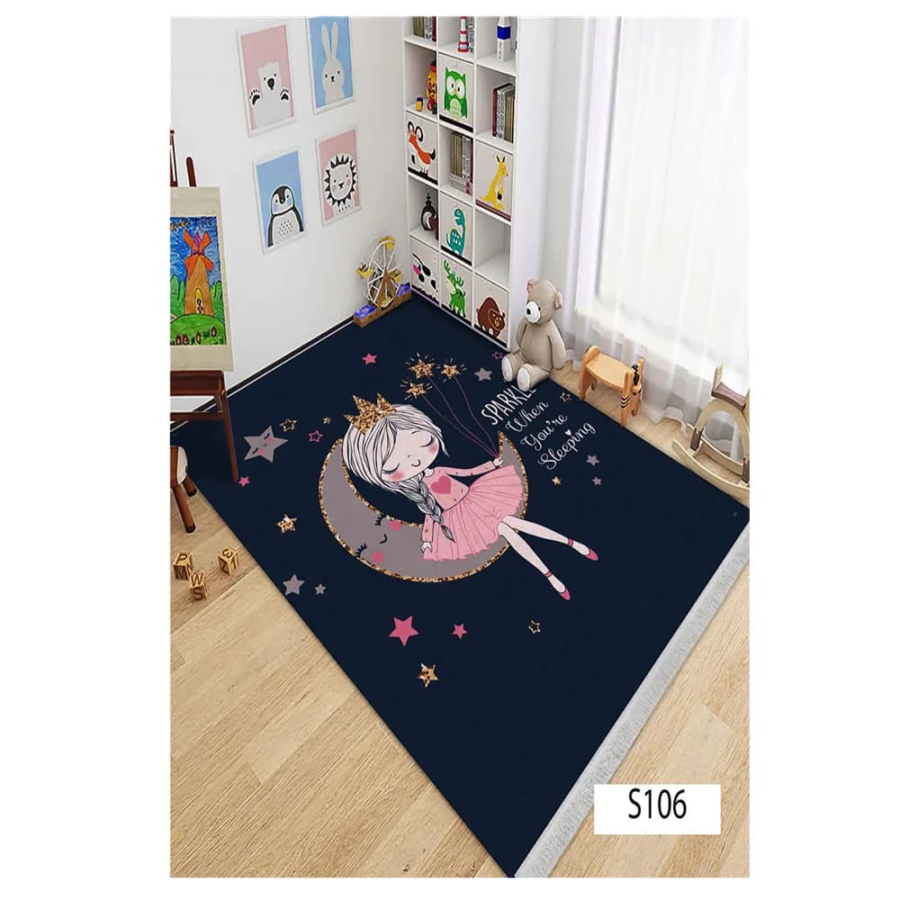 فرشینه کودک دختر روی ماه کد R252 — تصویر ۵