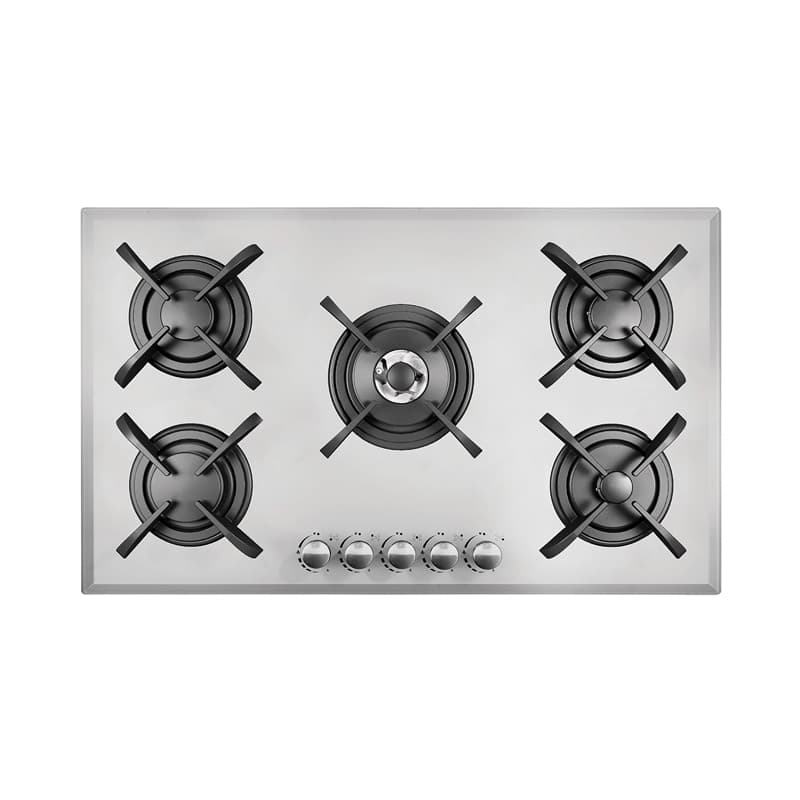 اجاق گاز صفحه ای میکس پلاس مدل G502W | گاز شیشه ای 5 شعله
