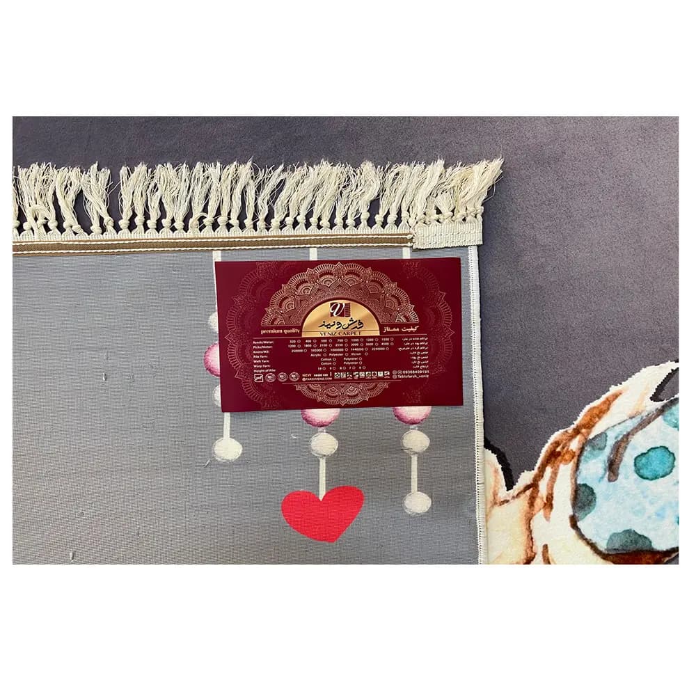 فرش دختر و گل کد 1139 — تصویر ۶