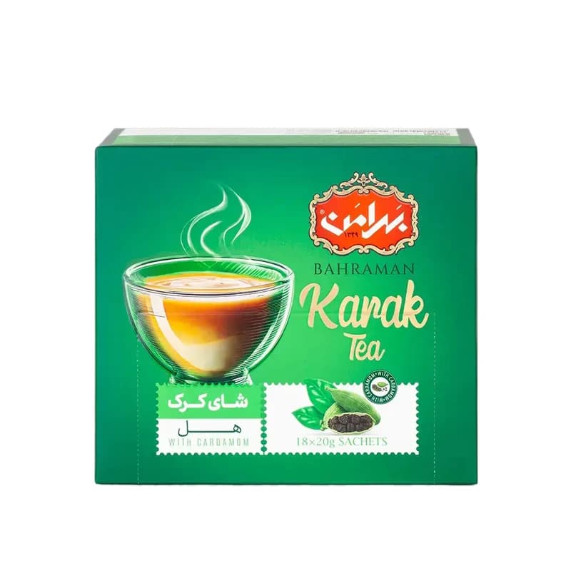 چای کرک هلدار بهرامن بسته 18 عددی