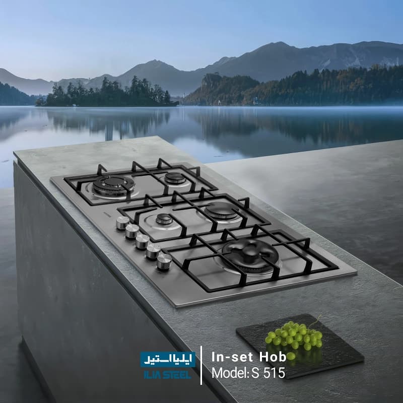 اجاق گاز ایلیا استیل مدل S 515 — تصویر ۵