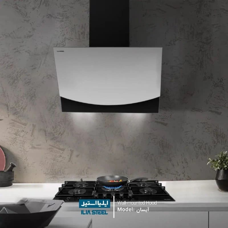 هود آشپزخانه ایلیا استیل مدل آیسان — تصویر ۴