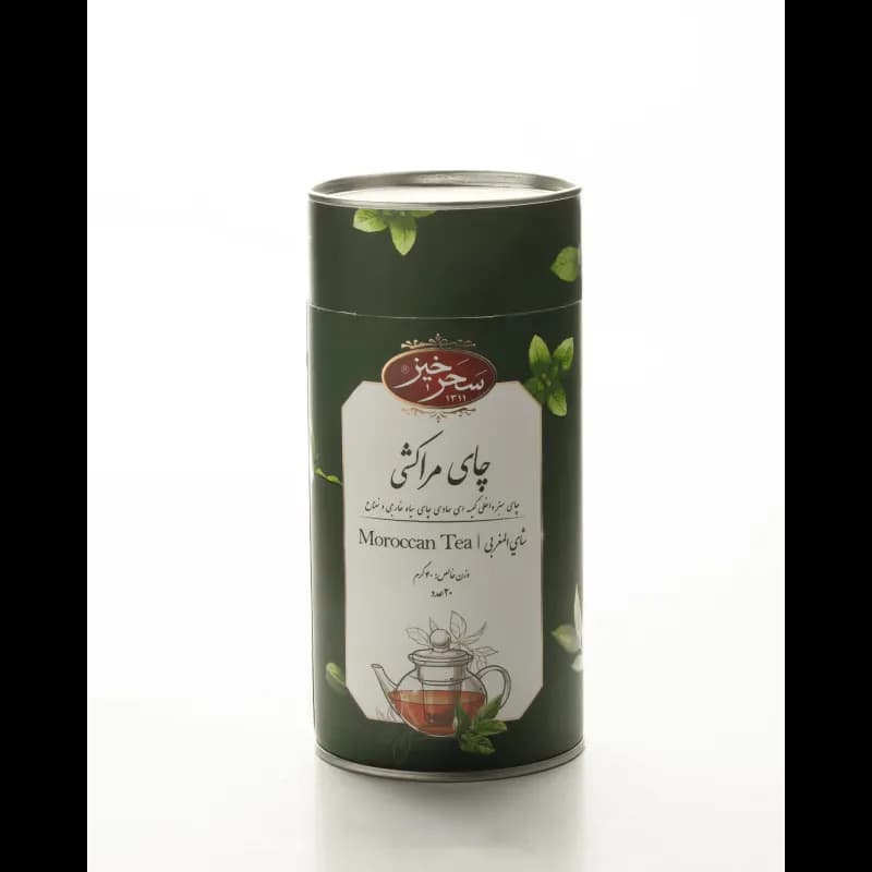 چای مراکشی هرمی 20 عددی قوطی سحرخیز