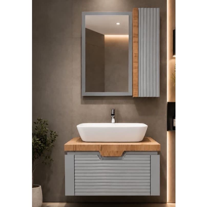 ست کامل (فول ست) روشویی کابینتی اقتصادی سایز 40*60
