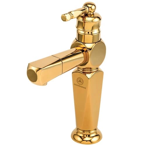 شیر روشویی قهرمان مدل ارس طلایی براق