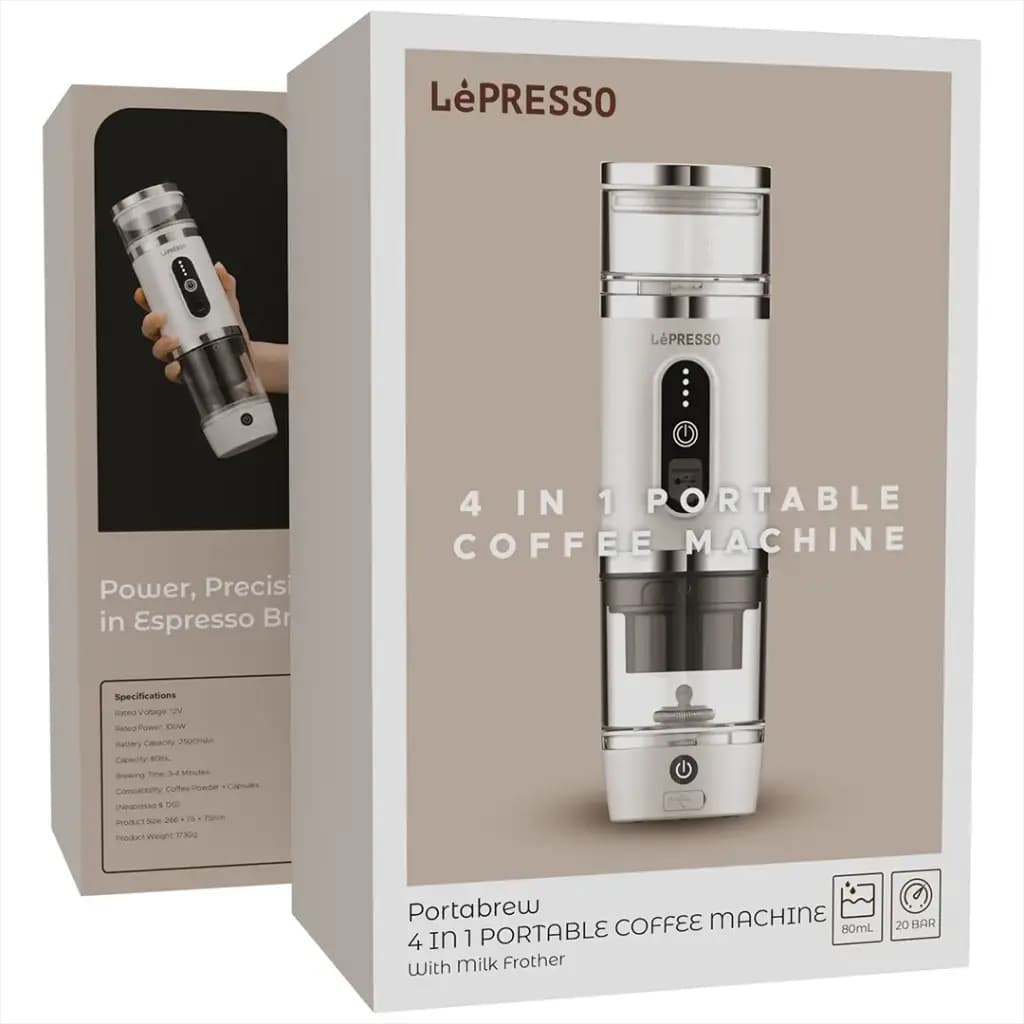 قهوه‌ساز سفری 4 کاره Lepresso با فوم‌ساز مدل LPCFFM4IN1 — تصویر ۷