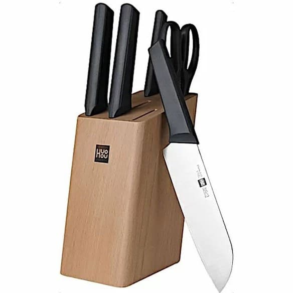 ست 6 تیکه چاقوی آشپزخانه شیائومی Xiaomi HuoHou Knife Set HU0057 — تصویر ۳