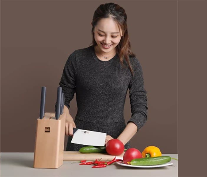 ست 6 تیکه چاقوی آشپزخانه شیائومی Xiaomi HuoHou Knife Set HU0057 — تصویر ۷