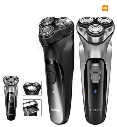 ماشین ریش تراش شیائومی Xiaomi Enchen Black Stone Electric Shaver Three-blade shaver New — تصویر ۵